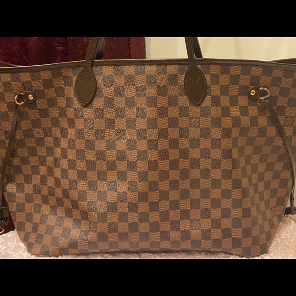 Brown Checkered Tote Bag - Picture 2 of 11
